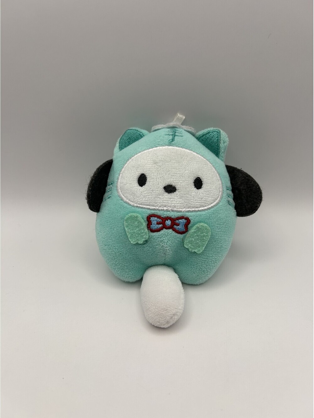 Sanrio Pochacco Teal Cat Costume Plush Clip Used